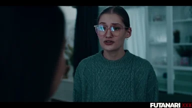 Chị em dượng futa lesbian - Tgirl shemale đụ và bắn tinh vào cô nàng tóc vàng mọt sách