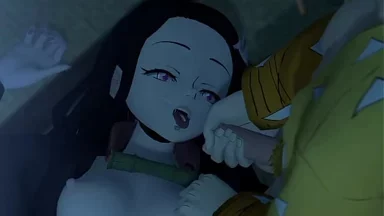 Zenitsu địt Nezuko mạnh mẽ trong khi thằng ngốc Tanjiro đang ngủ li bì