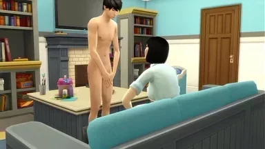 Mẹ kế châu Á lần đầu bắt con trai riêng trinh thủ dâm trước máy tính và lo giúp anh ấy địt cô ấy