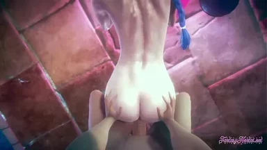 Hentai LOL - Góc nhìn thứ nhất Jinx trong hồ bơi - Phim khiêu dâm manga anime Nhật Bản châu Á