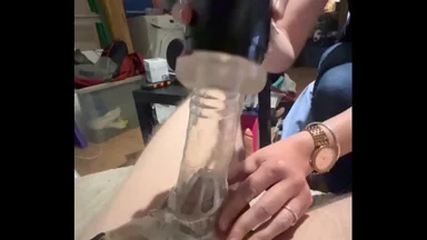 Cu cặc nhốt lồng trêu ghẹo cấm xuất trong bao cặc