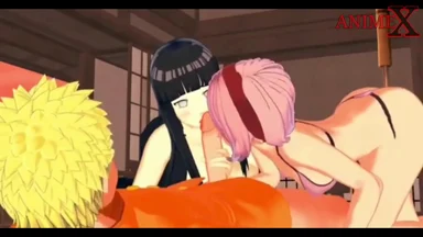 Naruto đụ Sakura và Hinata Hentai Phần 1