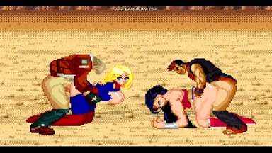 Kim Dong Hwan và Terry đụ Wonder Woman và Ms. Marvel