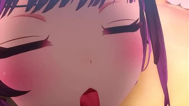 Cô gái mèo Nhật dễ thương trong hentai MMD gợi cảm