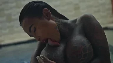 SANKTOR - Người phụ nữ Nhật xăm mình MILF với vú khổng lồ thủ dâm