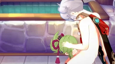 Hentai Genshin Impact: Kazuha và Kuki Shinobu quan hệ mạnh bạo - Phim người lớn manga anime Nhật Bản châu Á