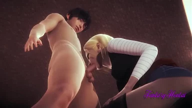 Dragon Ball 3D Hentai: C18 blowjob với tinh dịch tràn miệng và địt mạnh creampie - Anime Manga Phim khiêu dâm Nhật Bản